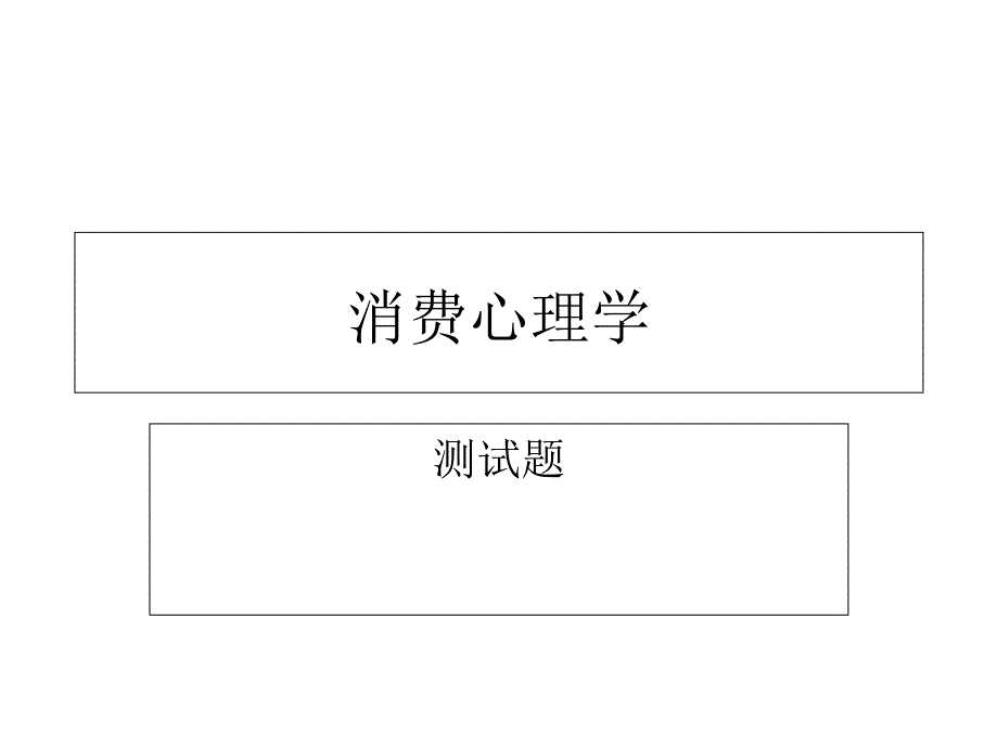 消費(fèi)心理學(xué)小測(cè)_第1頁(yè)