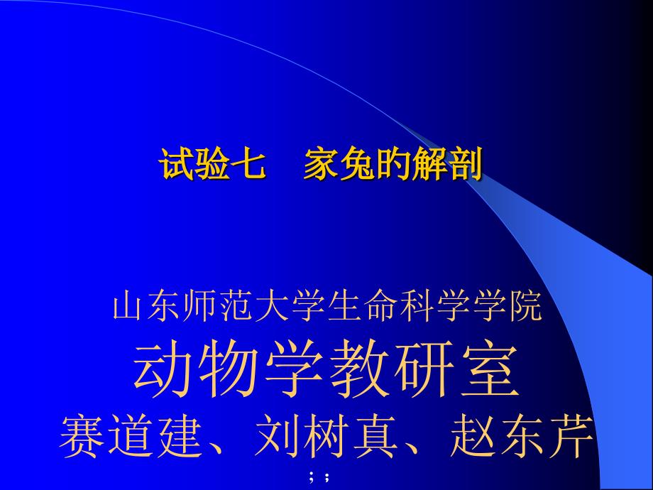 家兔的解剖专业知识讲座_第1页