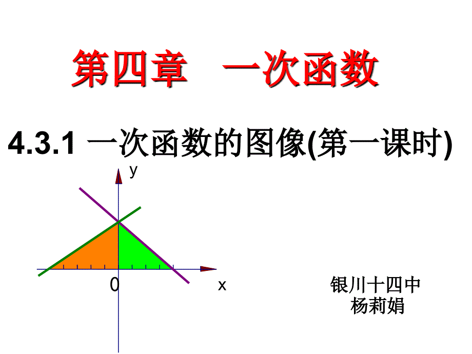 一次函数的图像（十四中）_第1页