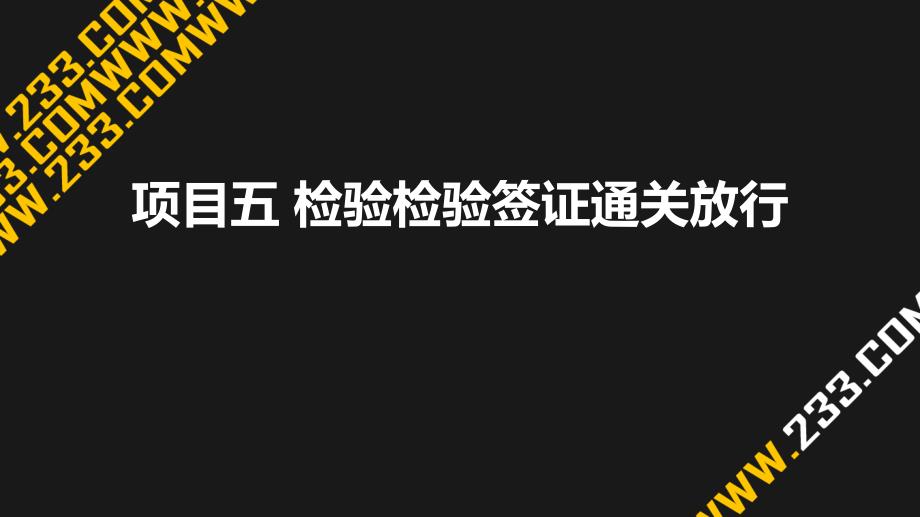 检验检疫签证通关放行_第1页