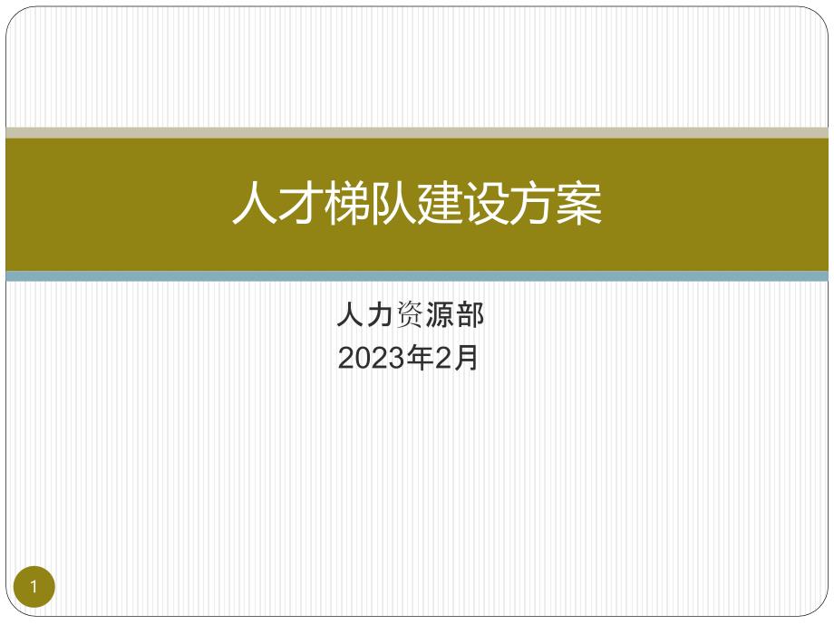 人才梯队建设方案_第1页
