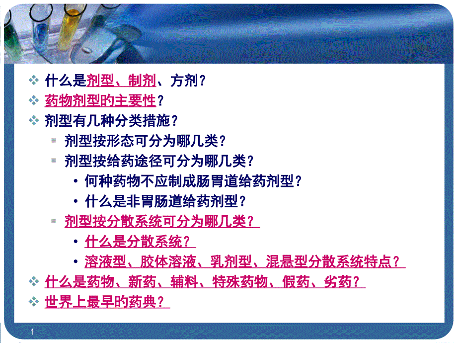 药剂学概述专题知识讲座_第1页