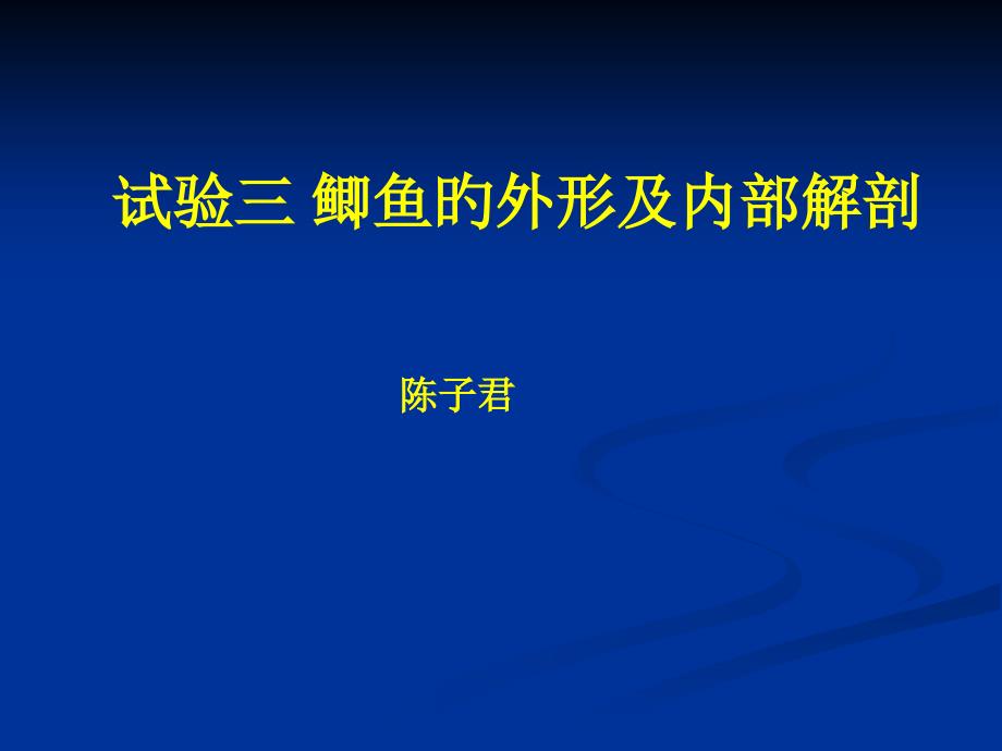 鲫鱼的外形及内部解剖_第1页