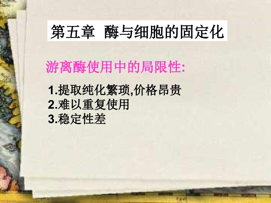 酶与细胞的固定化不考课件_第1页