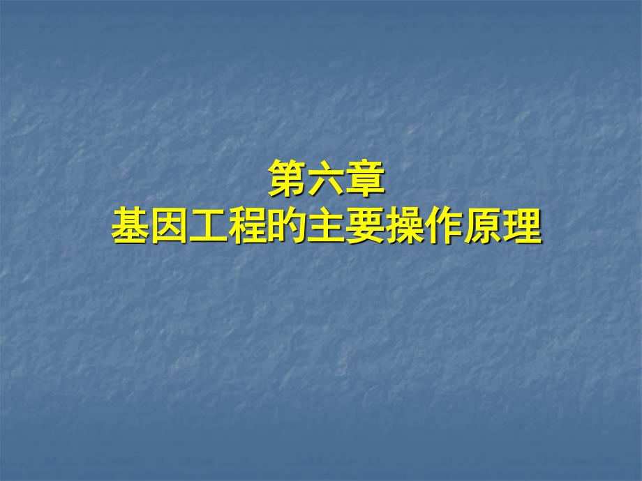 自学内容基因工程基本操作专家讲座_第1页