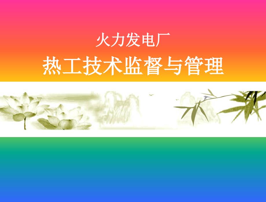 电厂热工技术监督与管理_第1页