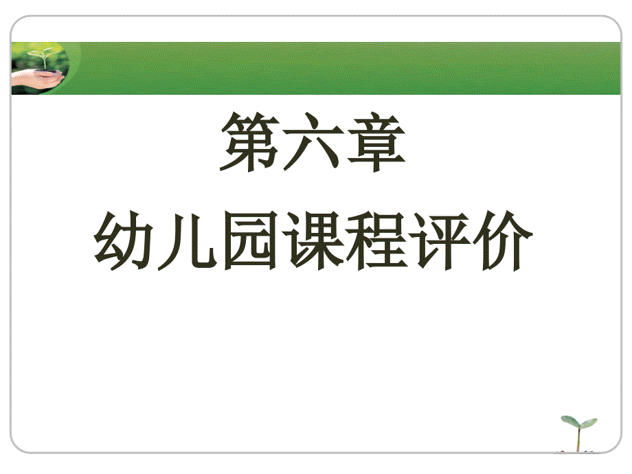 第六章 幼儿园课程评价_第1页