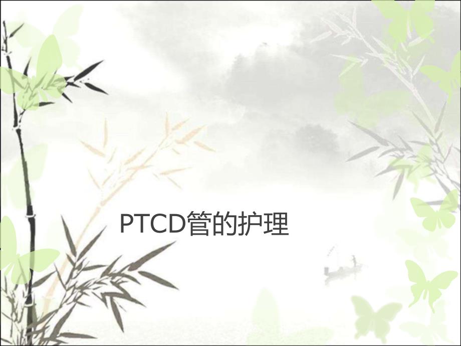 PTCD管的护理-PPT_第1页