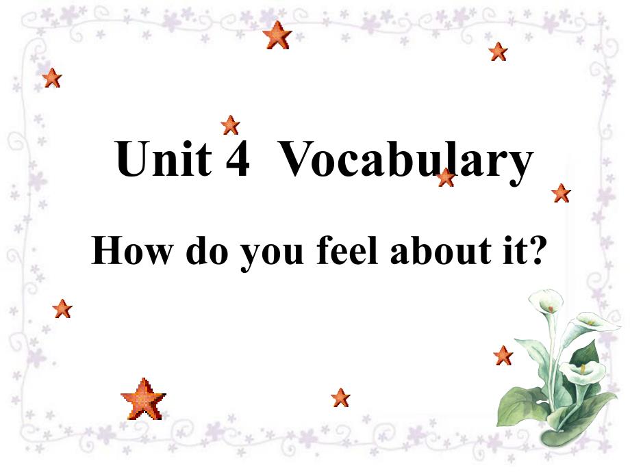 Vocabulary unit4最新_第1页