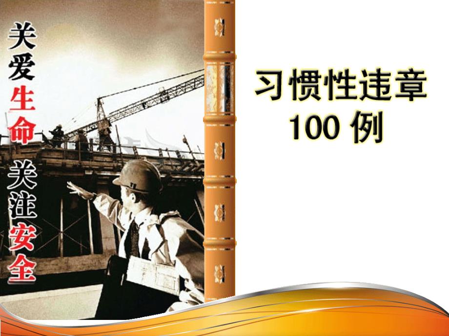 習(xí)慣性違章100例 畫冊_第1頁