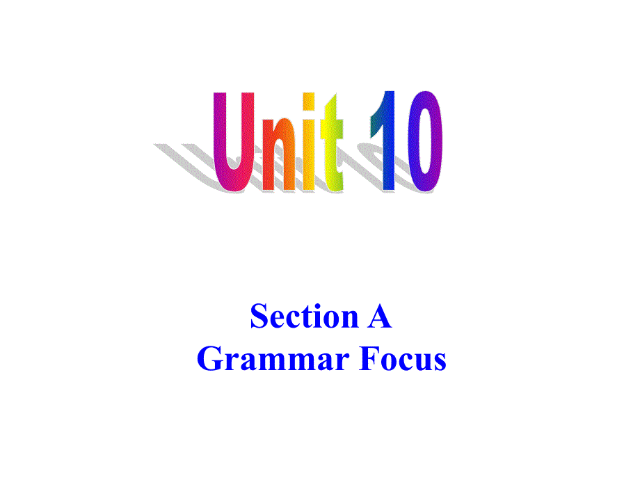 九年级英语新目标Unit10语法课件（共23张PPT）_第1页