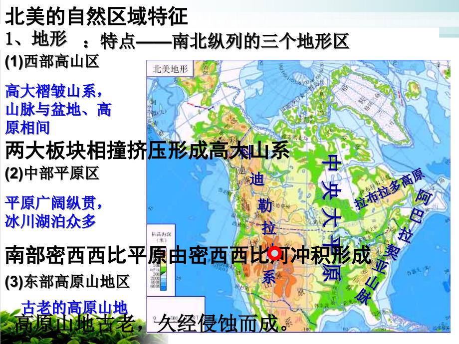 《北美的自然区域特征》1-人教版教学课件_第1页