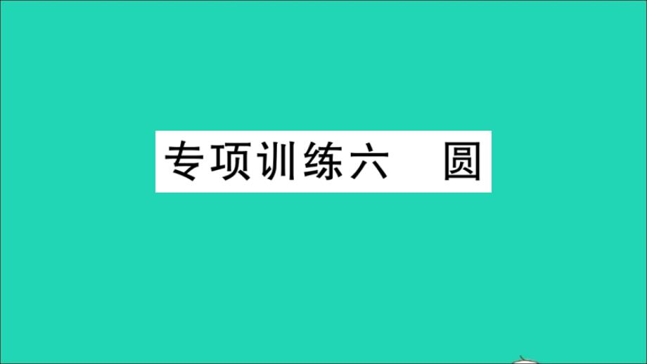 九年级数学下册专项训练六圆作业教学课件新版湘教版_第1页