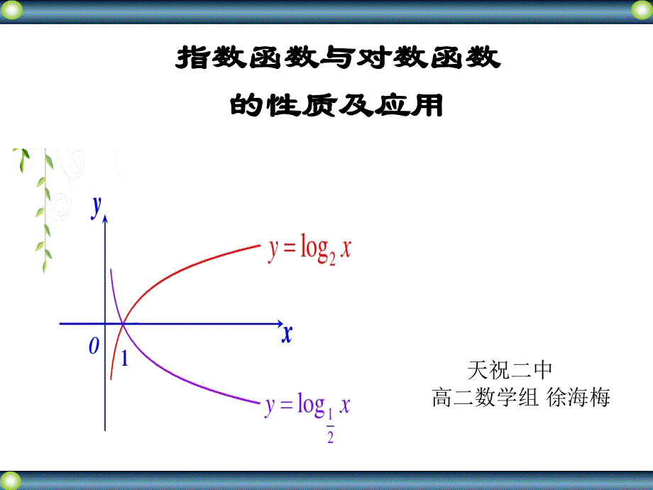 指数函数与对数函数的性质及其应用_第1页