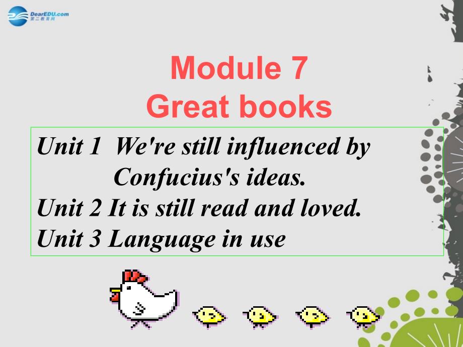 九年级英语上册 Module 7 Unit 1 We’re still influenced by Confucius’s ideas课件 （新版）外研版_第1页