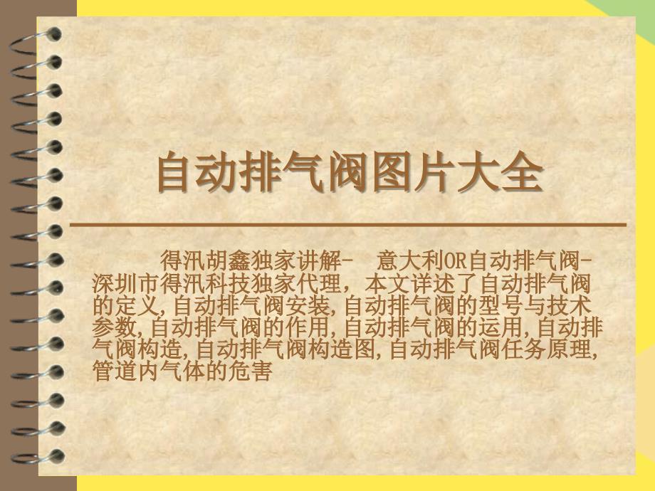 自动排气阀图片大全2022优秀文档_第1页