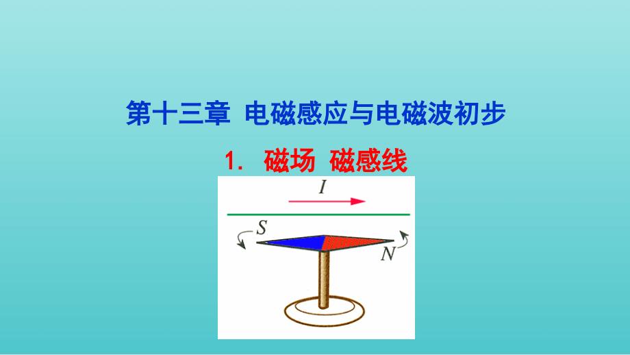 新教材人教《磁场磁感线》优质课件1_第1页