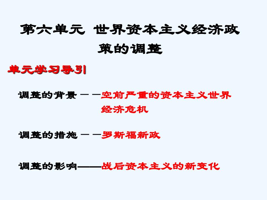 高中历史 6.1空前严重的资本主义世界经济危机2课件 新人教版必修2_第1页