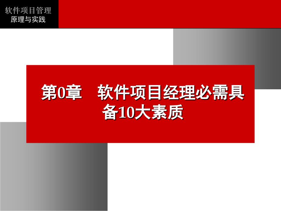 软件项目经理必需具备10大素质_第1页