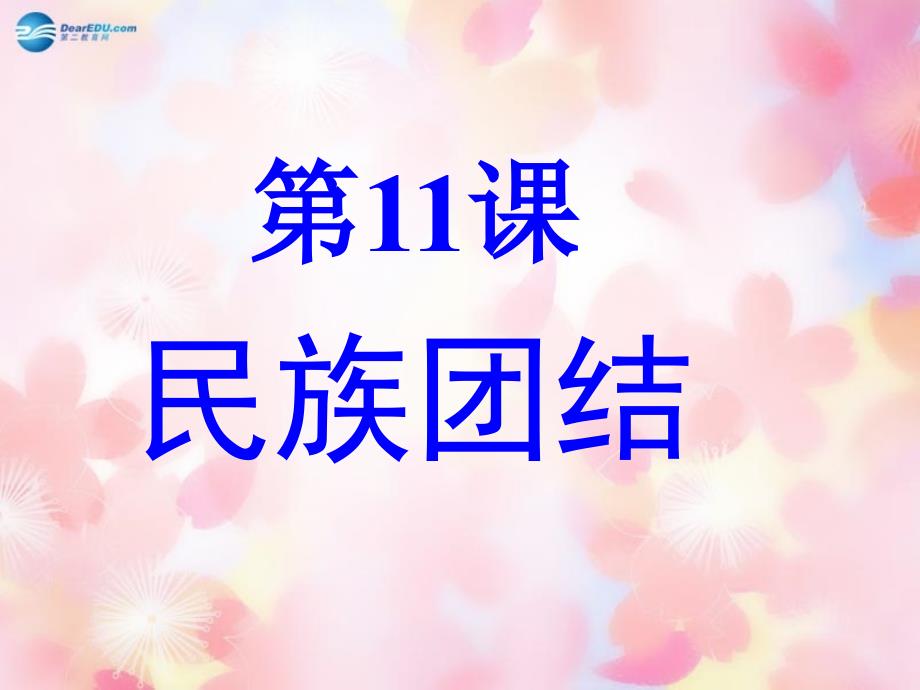 山东省泰安市新泰八年级历史下册 第11课民族团结课件 新人教版_第1页