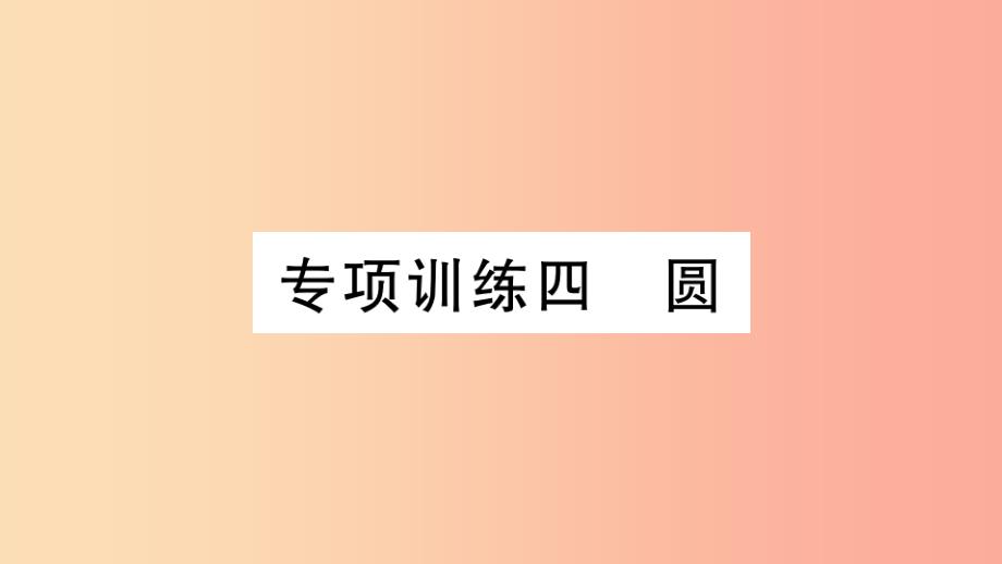 201x春九年级数学下册-专项训练四-圆习题讲评--新人教版课件_第1页