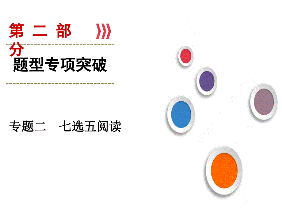 -高三英语高考专题复习课件——七选五阅读专题复习_第1页