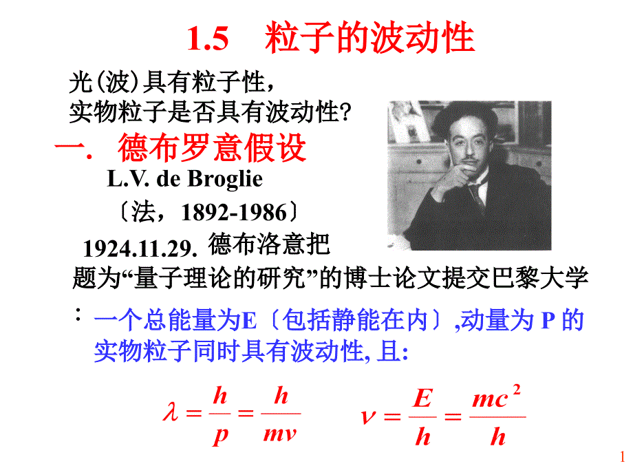 大学物理量子力学初步03 波函数不确定度关系_第1页