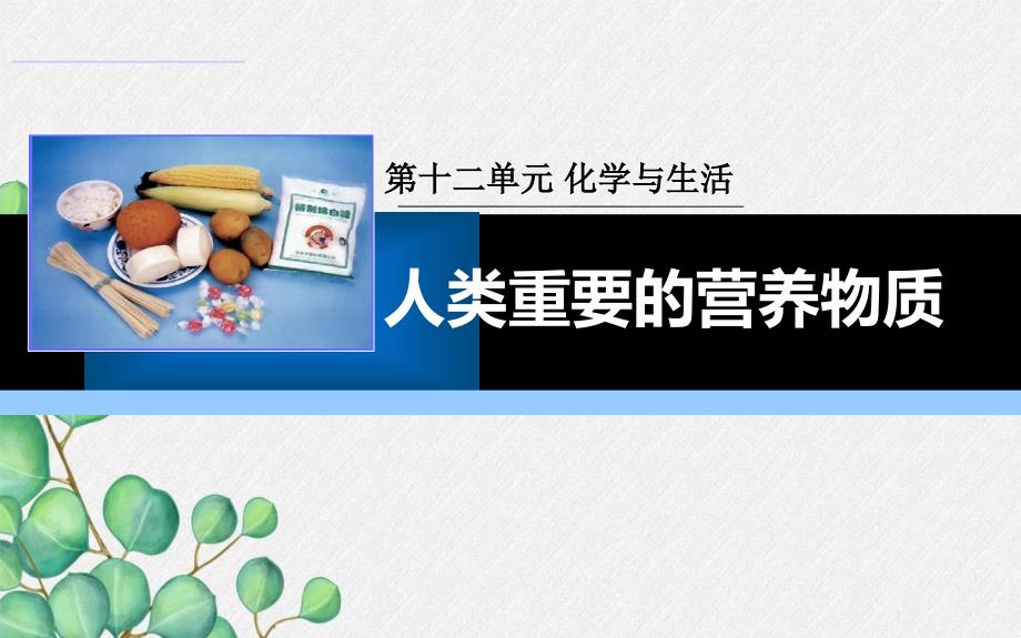 《人类重要的营养物质》课件-(公开课)2022年九年级化学-2_第1页