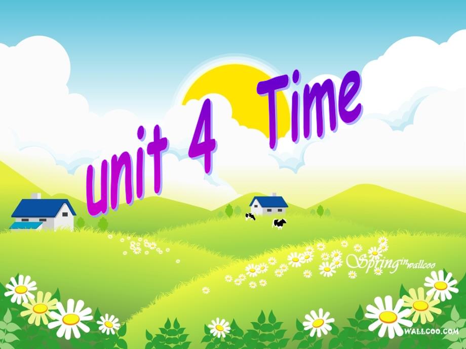 《Unit-4-Time》课件-(市优)2022年人教新起点-1_第1页