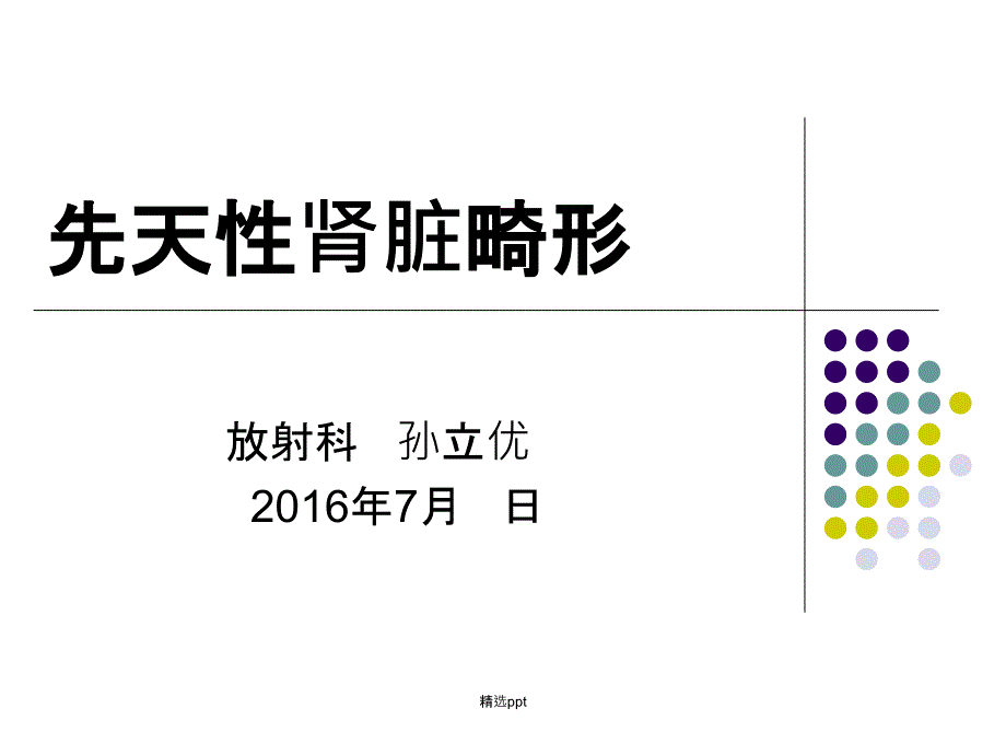 《先天性肾脏畸形》课件_第1页