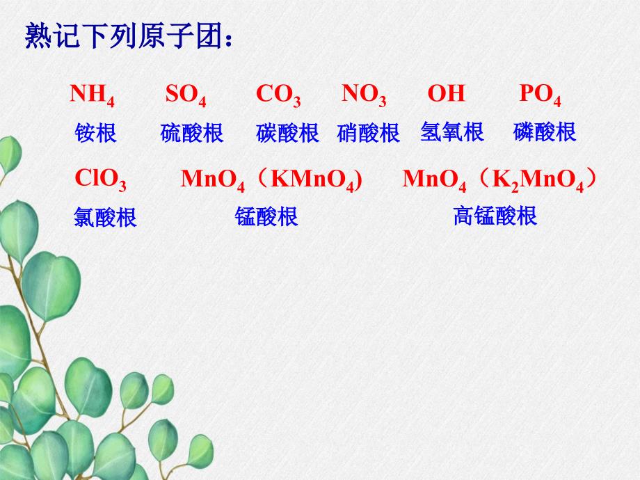 《化学式与化合价第一课时》课件-(公开课)2022年九年级化学_第1页