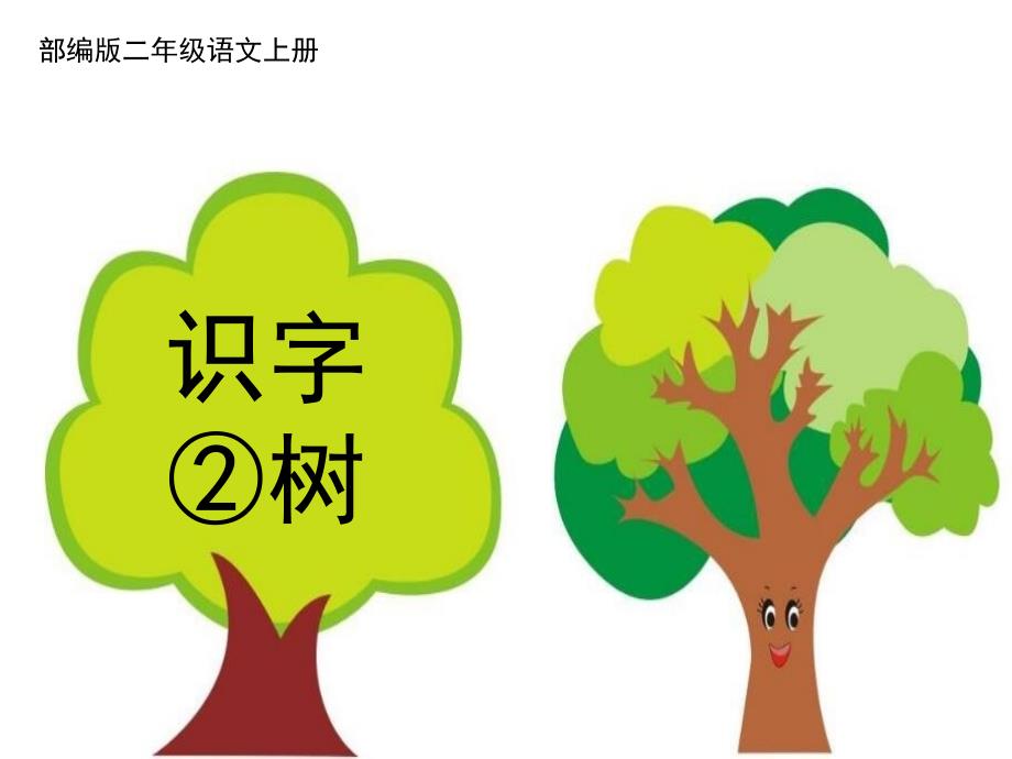 2021年部编版二年级语文上册识字2树课件_第1页