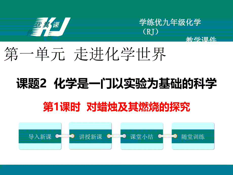 2022年人教版化学九上《对蜡烛及其燃烧的探究》-公开课课件_第1页