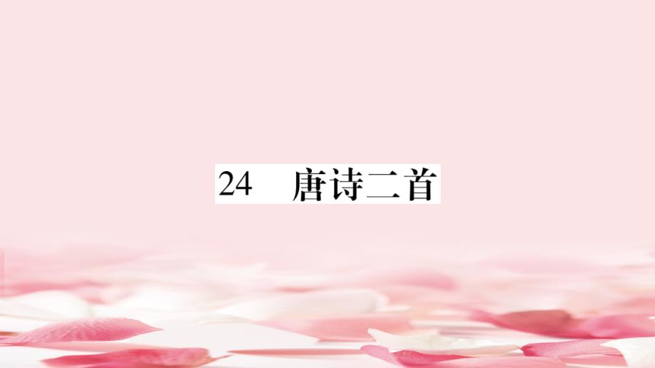 2021年部编版八下语文24《唐诗二首》导学案课件_第1页