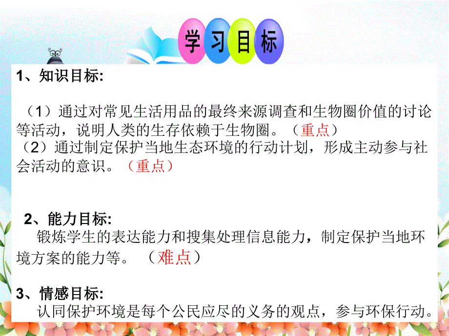 2022年济南初中生物七下《保护我们的家园》公开课课件_第1页