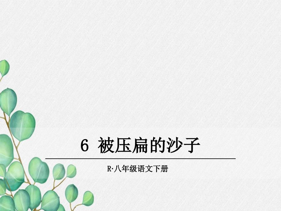 《被压扁的沙子》原创课件-2021年公开课获奖课件_第1页