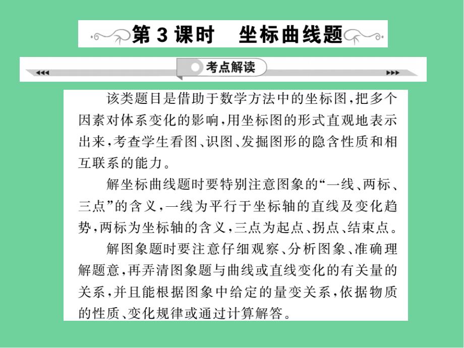 中考化学一轮复习第部分热点专题坐标曲线题课件_第1页