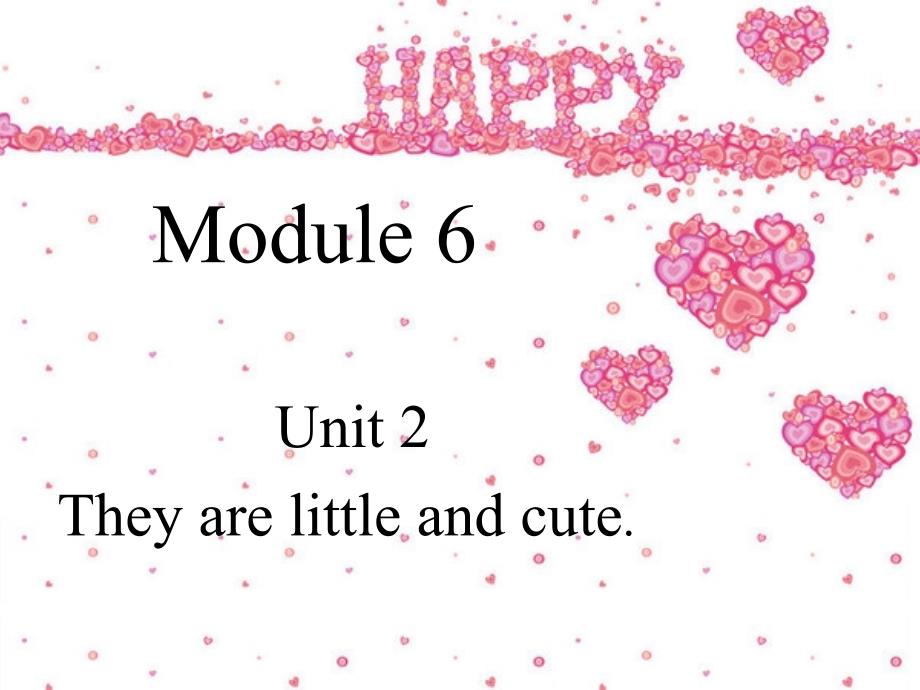 一年级英语下册Module6unit2They'relittleandcute课件3外研版(一起)_第1页