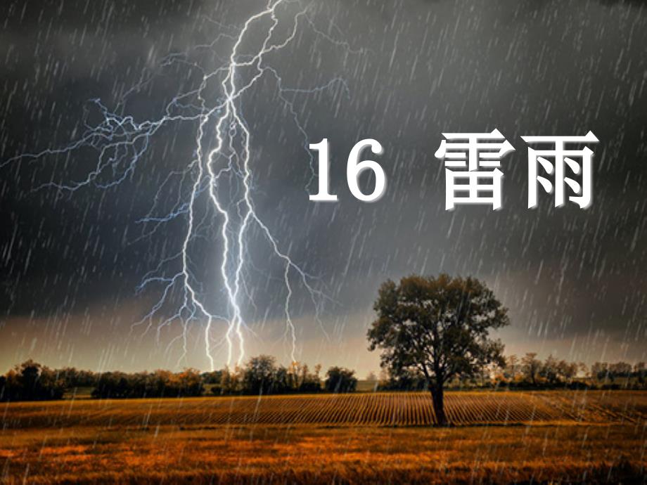 【人教部编版小学语文】雷雨课件3_第1页