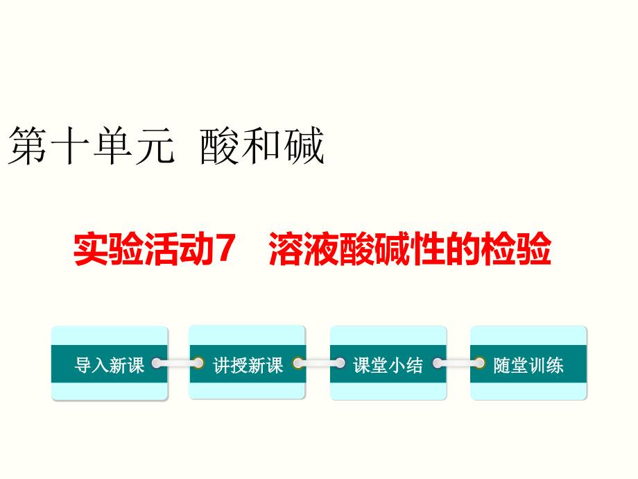 《溶液酸碱性的检验》课件-(公开课)2022年人教版化学九年级_第1页