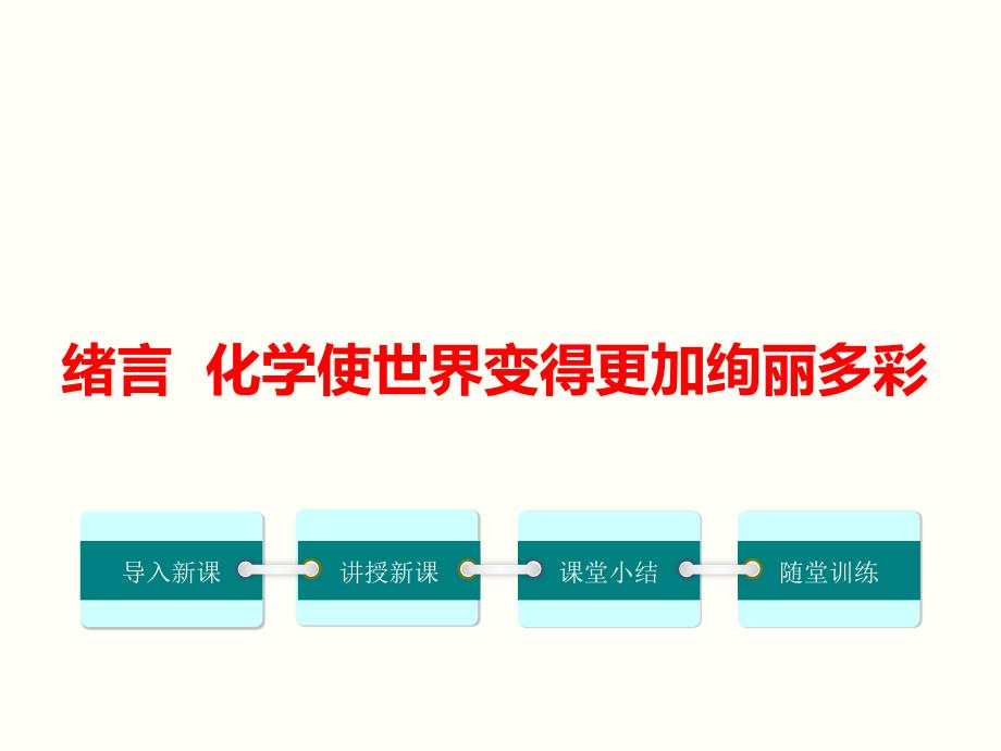 《绪言-化学使世界变得更加绚丽多彩》课件-(公开课)2022年人教版化学九年级_第1页