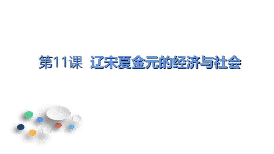 《辽宋夏金元的经济与社会》教学课件1_第1页