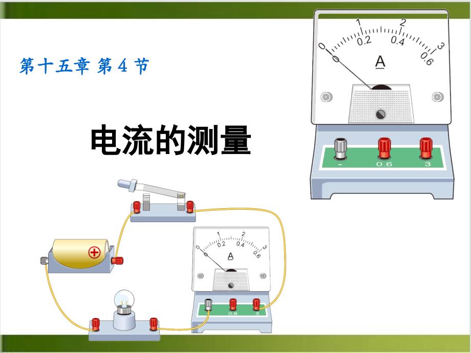 人教版物理课件《电流的测量》课件1_第1页