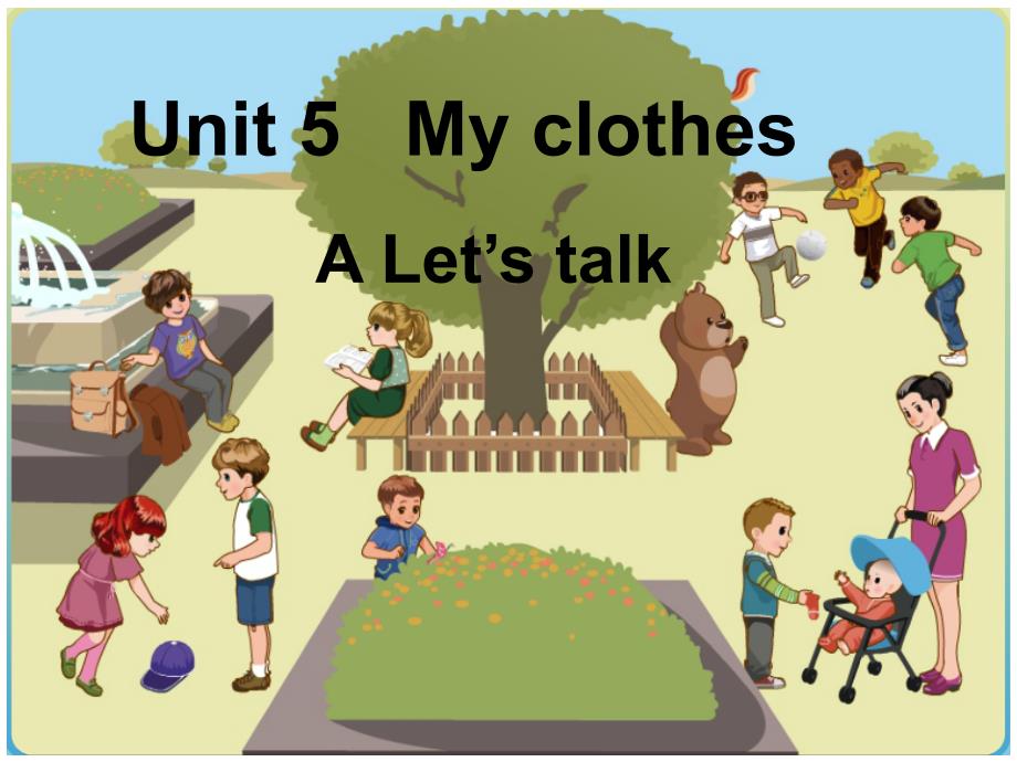 人教版PEP英语四年级下册Unit5-My-clothes-A-Let's-talk课件等_第1页