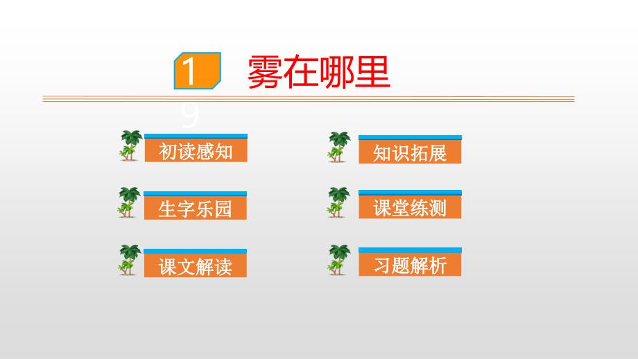 人教部编版二年级上册语文课件雾在哪里_第1页