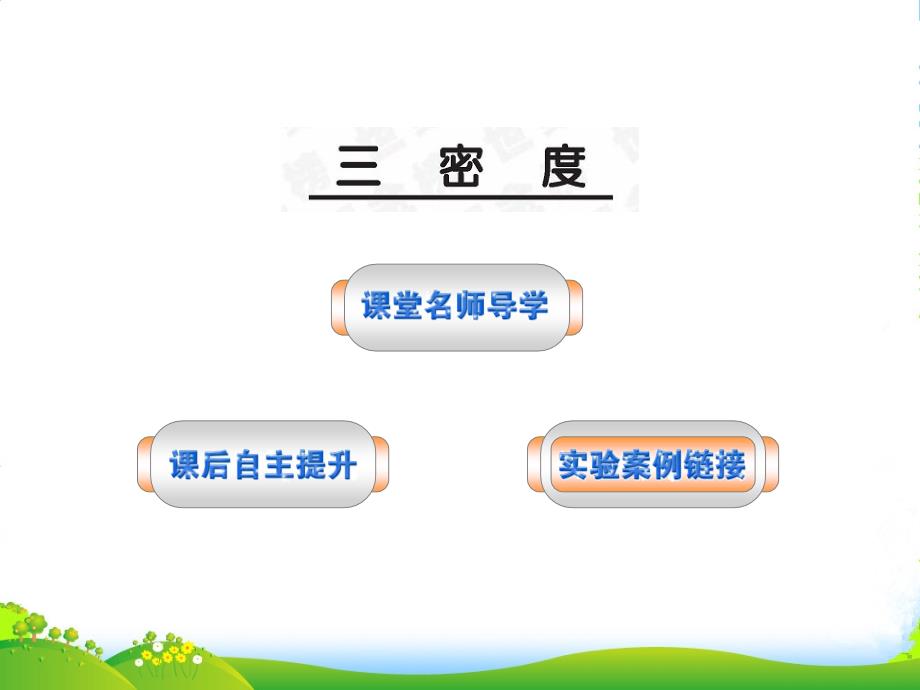 九年级物理第三节密度习题课件人教_第1页