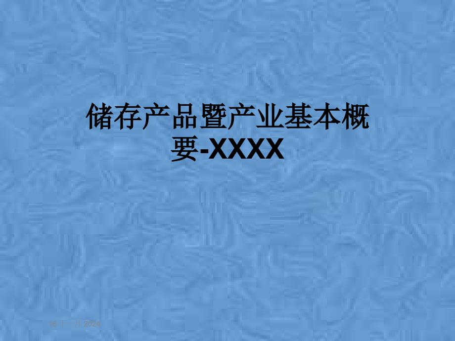 储存产品暨产业基本概要-XXXX课件_第1页