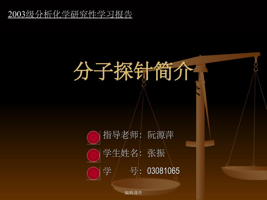 分子探针简介分析化学新方法新技术课件_第1页