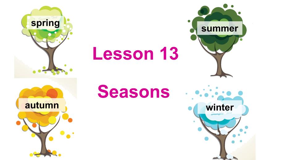 冀教版六年级英语上册Unit-3-Lesson-13-Seasons课件_第1页