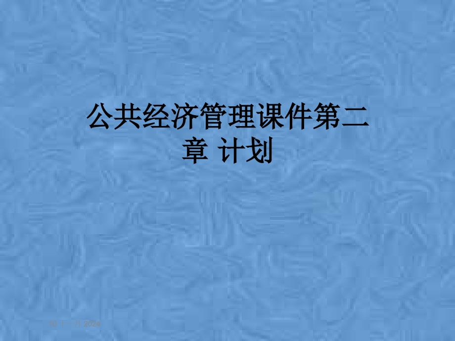 公共经济管理课件第二章-计划_第1页